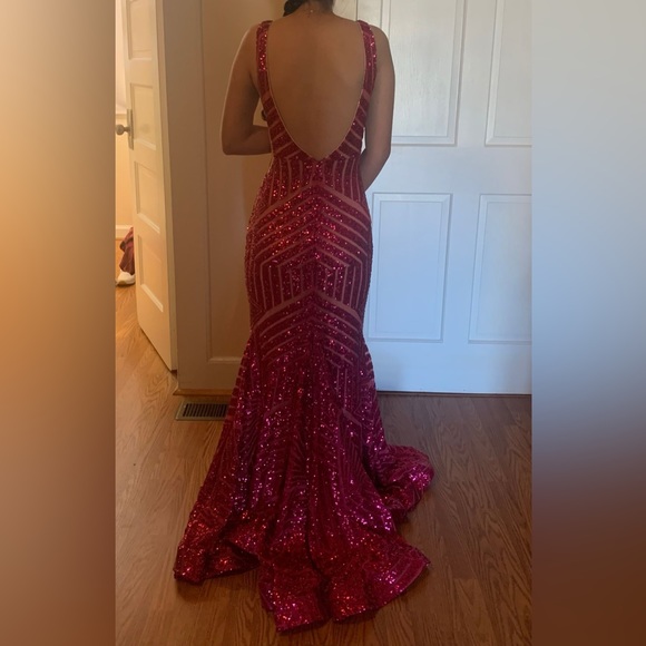 Jovani red prom dress - Picture 5 of 5